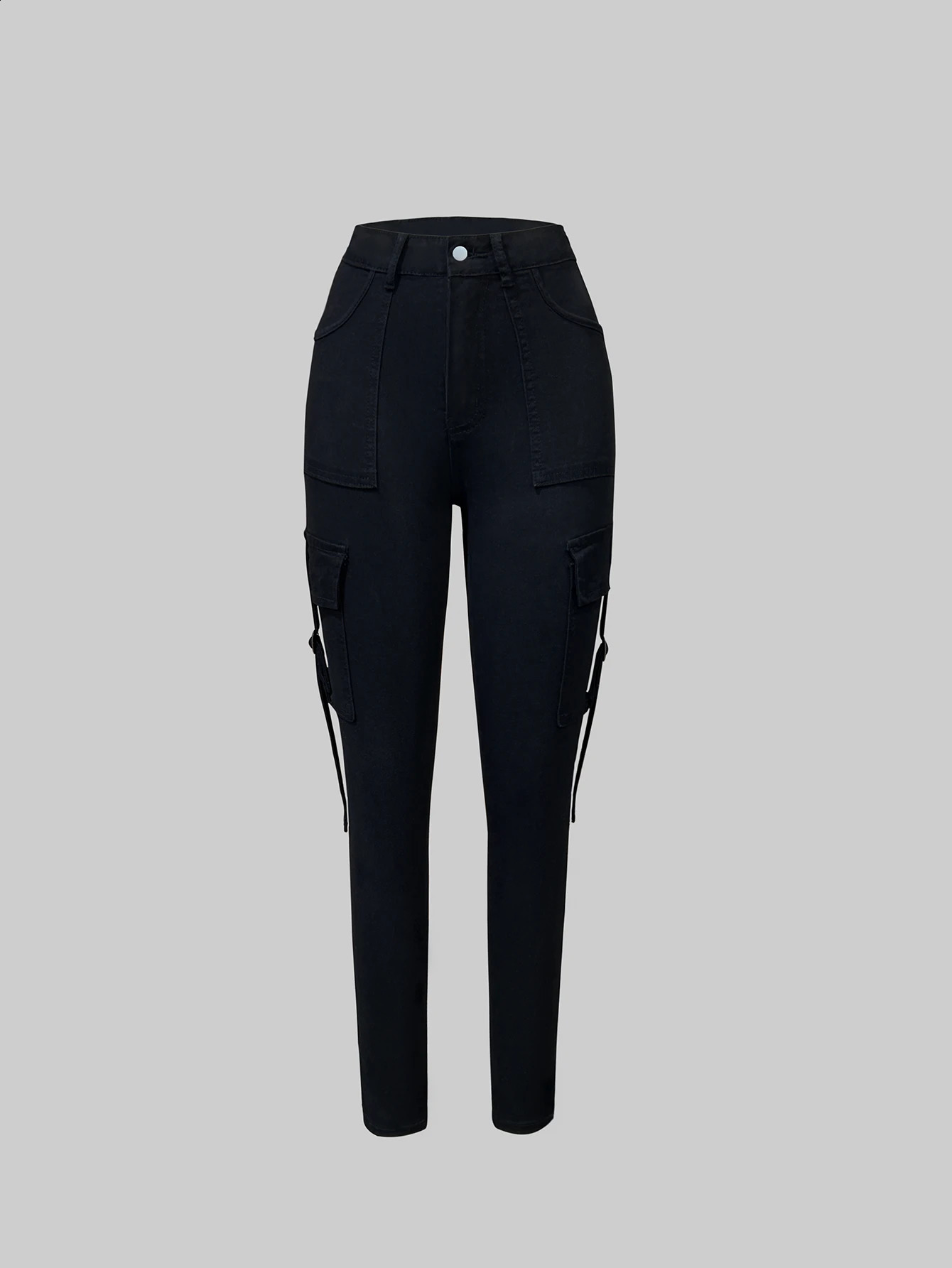 Womens Y2K style slim fit casual denim pants Fashion and set 250420