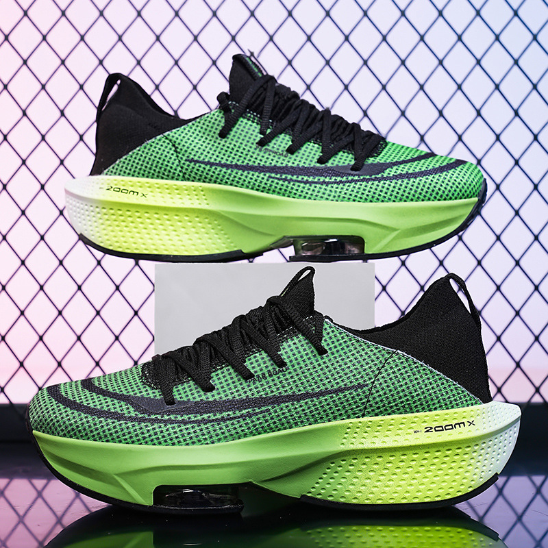 Large Size Air Cushion Couple Racing Marathon Flying Woven Mesh Men S Sports And Leisure Running Shoes Women Ddmysaturn