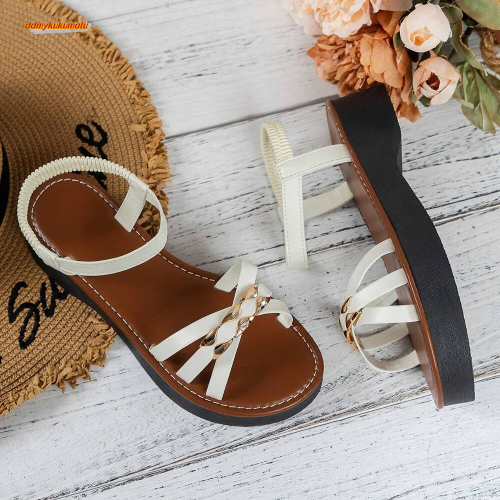 2024 Summer Travel Women Shoes New Sole Durable Sandal Ladies Outdoor Beach Slippers Platform Sandals ddmykukumalu