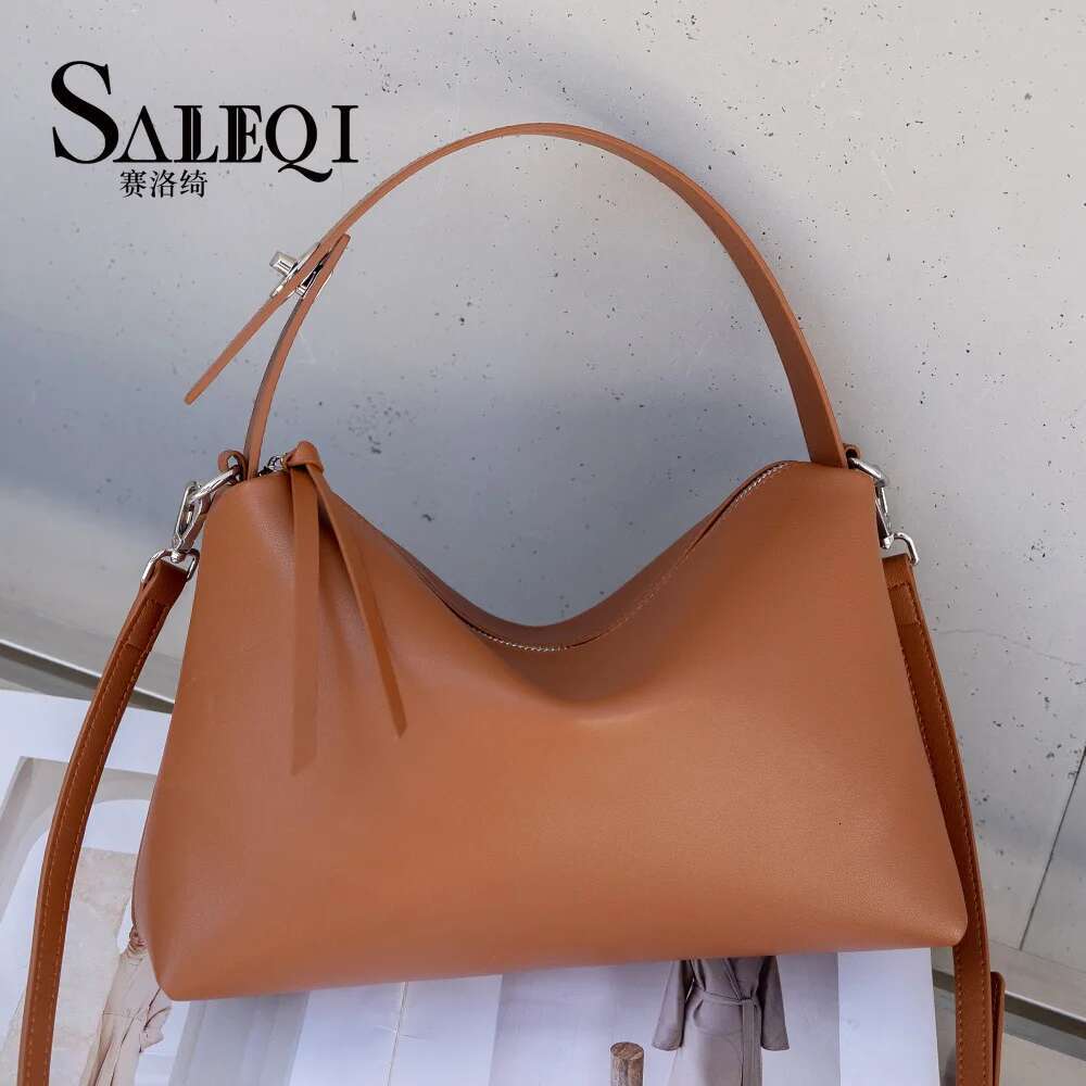 Genuine Leather Fashon Brand Designer Women Shoulder Crossbody Coffe Bags Ladies High Quality Balck Handbag Brown 2025