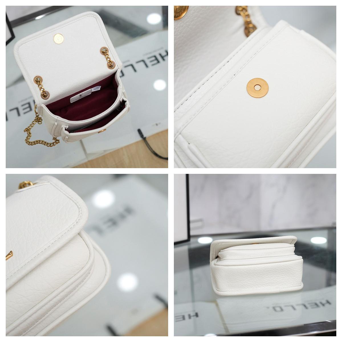 Designer Women ica Handbag Letter ltilayer Bag Dinner 7.5*5*2.8in Leather Messenger Handbags With Box Free shipping