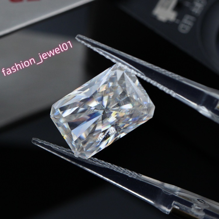 Radiant Cut DEF Color White 7*9mm With GRA Certificate Loose Moissanite Gemstone for Making Ring Necklace Bracelet Jewelry
