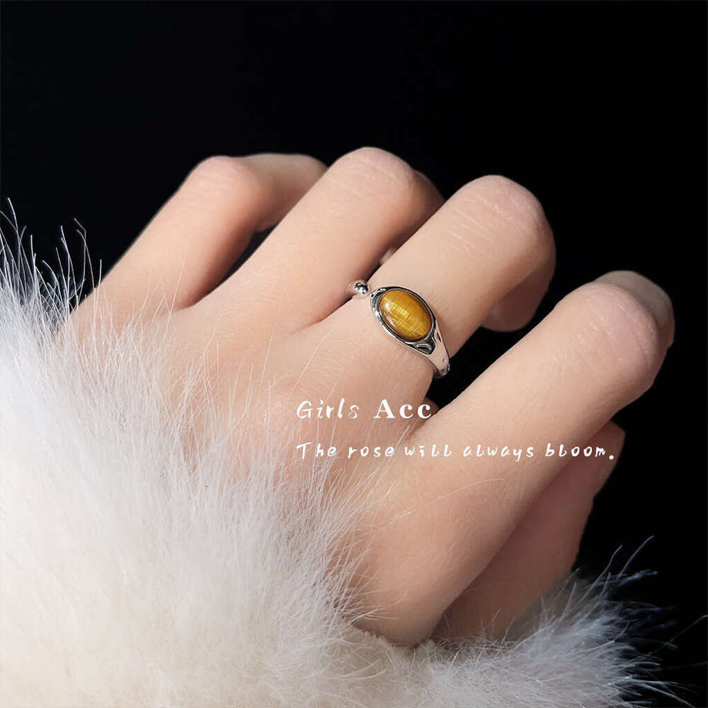 Light Luxury High-End Zircon Index Finger Niche Retro Palace Style Fashionable Temperament Vintage Ring for Women