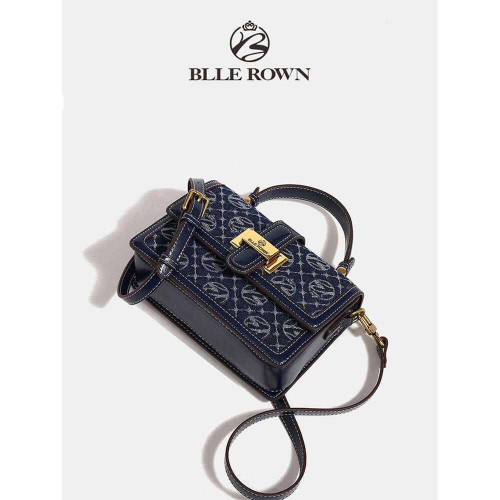 Designer Bag Fashionable Retro Blue Color New Elegant Women Handbag Shoulder Satchel Ladies Commuter Bag