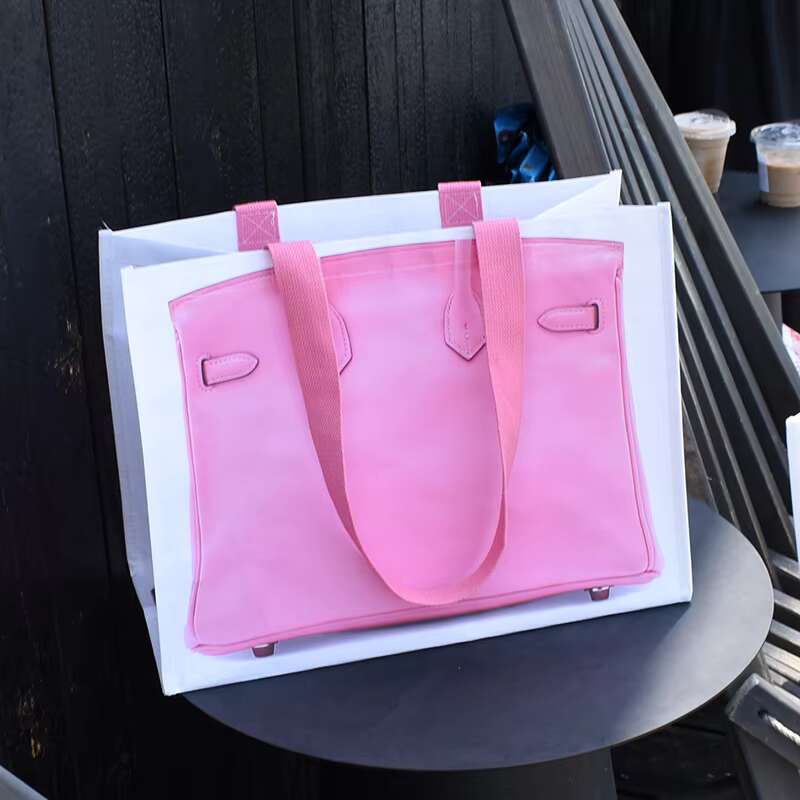 Shopping Bags 2024 INS Blogger's Parody Creative Grocerybags Platinum Bag Remake Fashion Same Fitness And Leisure
