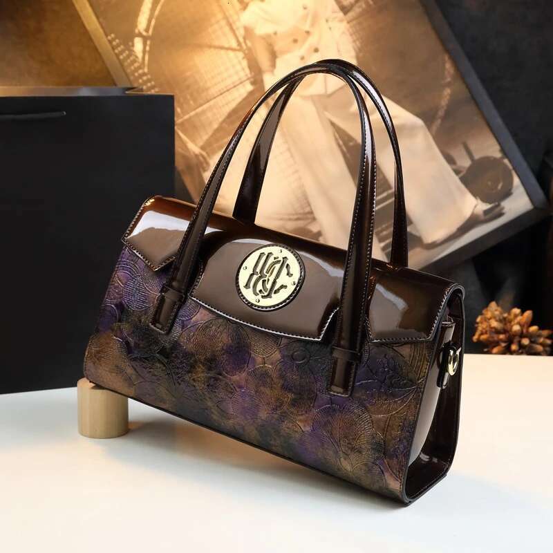Spring new leather snake emed mother's armpit handbag banquet dress large-capacity one-shoulder cross-body women's bag