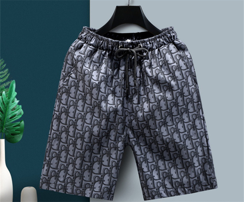 Designer shorts free shipping 2025 new style fashionable loose high-end texture letter printed trendy five quarter pants for men