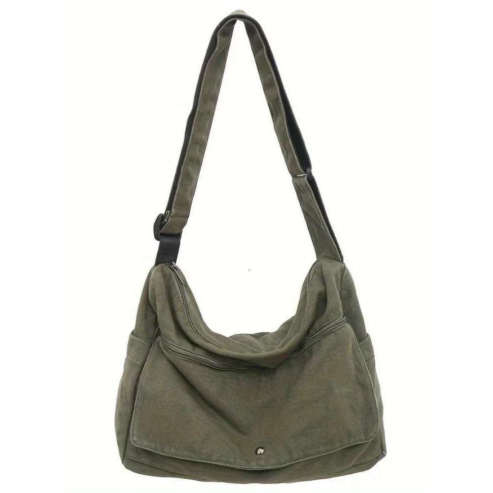 Designer Bag 4-Color Large Capacity Canvas Crossbody Hobo Bag - Durable, Adjustable, Trendy Sling