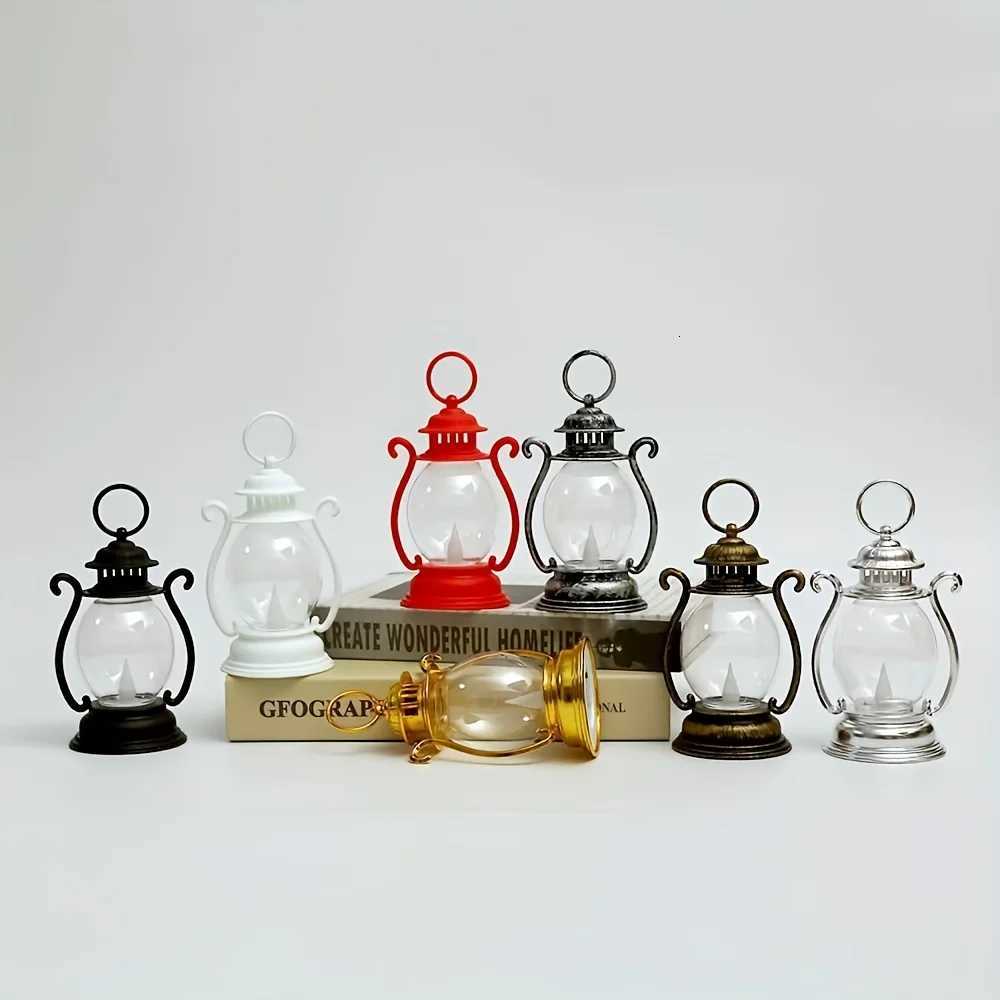 Ramadan Decoration Plastic Barn Lantern Led Lights Ramadan Kareem Decor Eid Mubarak Gift Al-Fitr Eid Festival Party SuppliesM251125