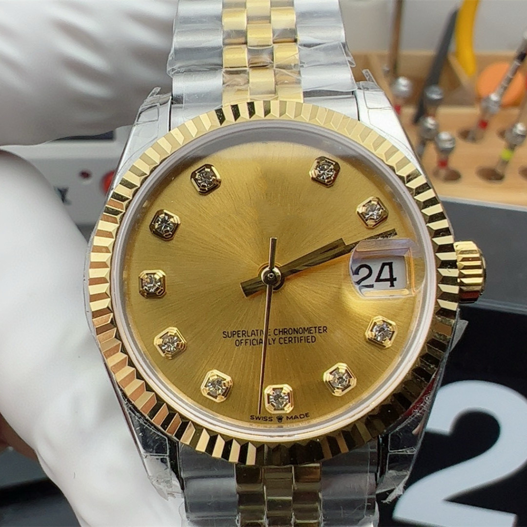 Date Just M278274-0038 AAAAA 5A Quality GS Factory 1 to 1 SuperClone 31mm Women Watches Automatic Mechanical 2236 Movement With Green Box Sapphire Crystal GSF