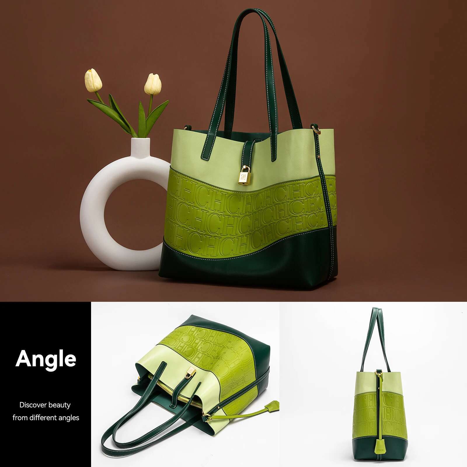 CHCH Tote 2024 New Combination Design Large Capacity Mother Child Shopping Bag
