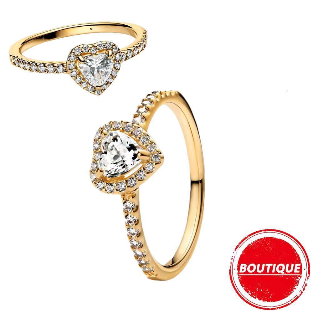 DHCollections Red Heart Female Ring with Colored Zircon the Best Choice Wedding Engagement and Birthday Jewelry for Women