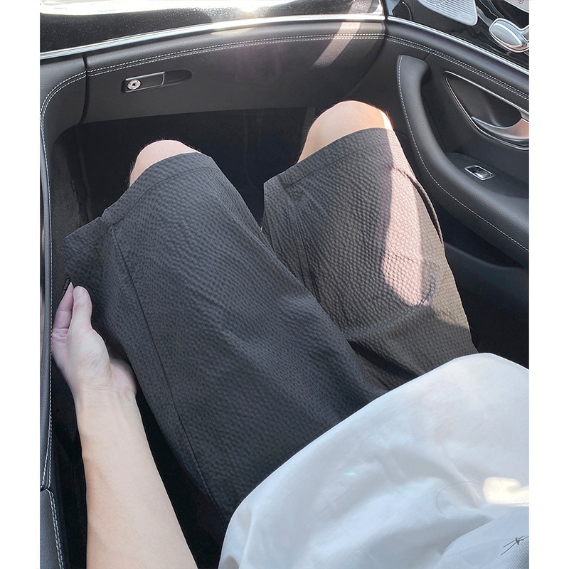 Navy blue shorts 2025 summer new American brand quick drying sports casual five quarter pants men's fashion