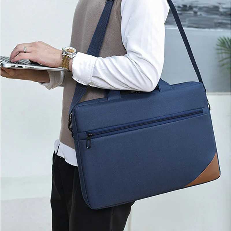 Lightweight Laptop Bag Portable Women Business Shoulder Messenger Bag 14Inch Handbag Waterproof Storage Bags Men BriefcasesT251125