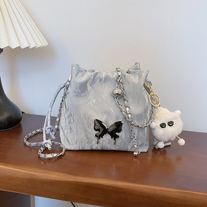2025 New Designer Bag Free Delivery Shoes By This Year's Popular Chain Small For Women 2024 Niche Design Butterfly Crossbody Casual Single Should