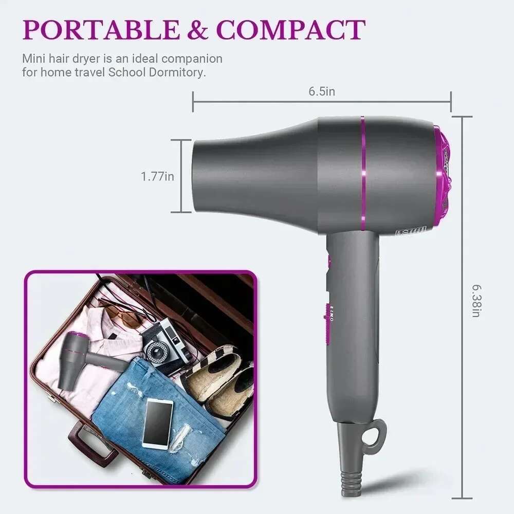 1800W Powerful Professional Hair Dryer Negative Ions Strong Wind Constant Temperature Collecting Barber/Salon Styling Tools