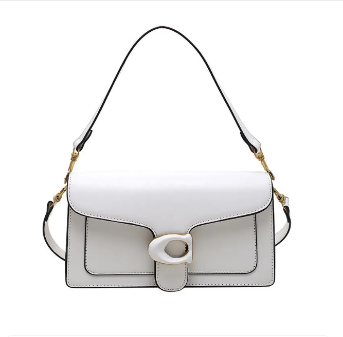 Designer Women's Leather Shoulder Crossbody Bag - Chic Small Square Style for 2024