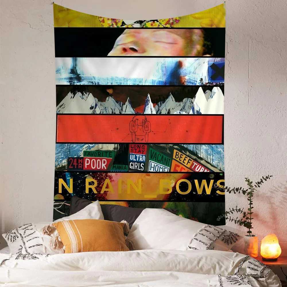 Rock Band Radiohead Music Art Printed Large Wall Tapestry Hanging Tarot Hippie Wall Rugs Dorm Art Home DecorM251125