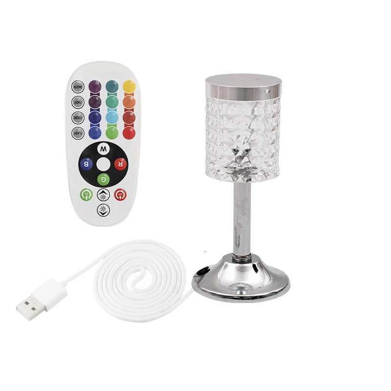 Mini New Diamond Atmosphere Desk Lamp USB Plug Decorative Desk Lamp Bedroom Crystal Kids Gift Night LightM251125