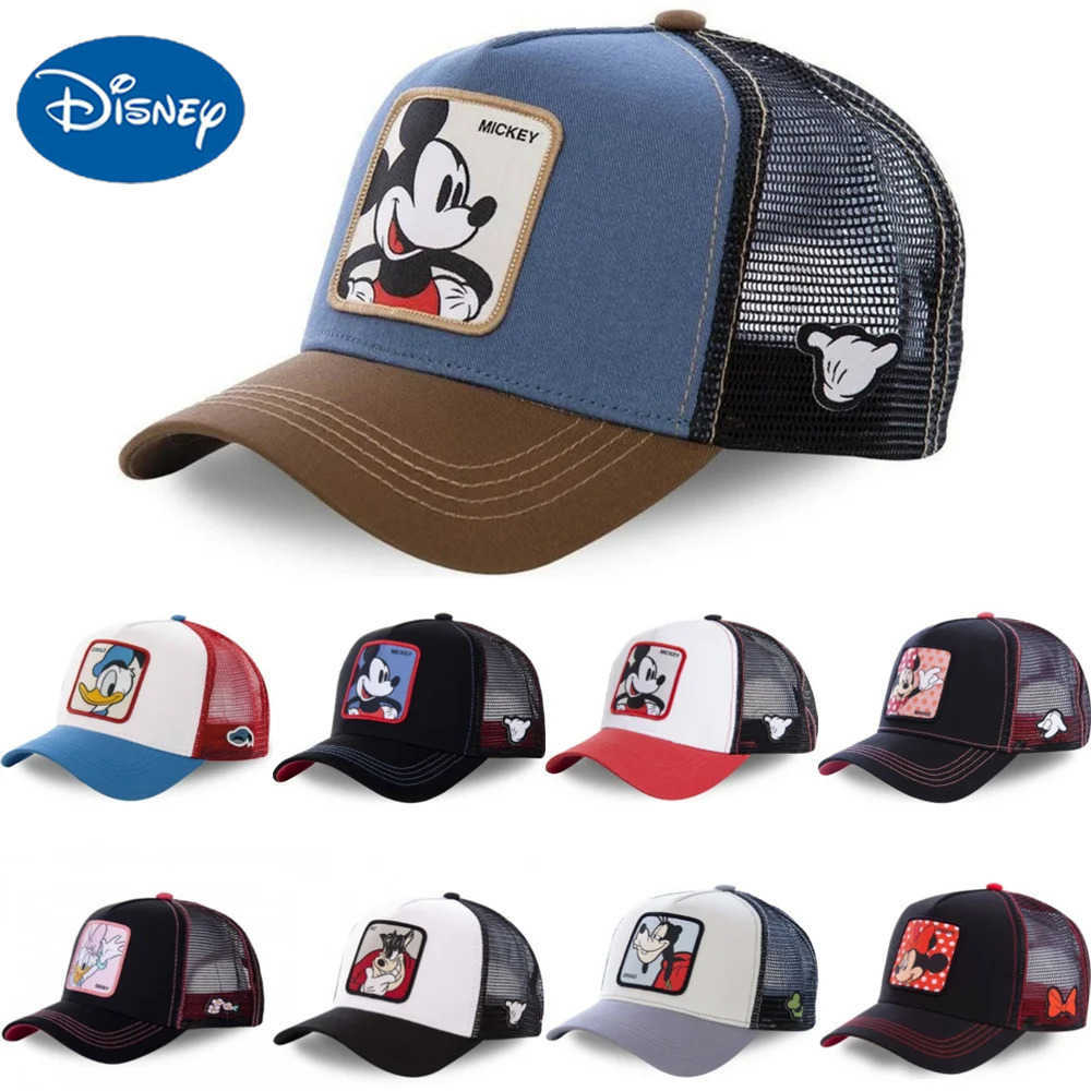 Disney Hat Mickey Mouse Cartoon Baseball Hat Spring/Summer Travel Baseball Hat Boys and Girls Hip Hop Hat Gift Adjustable -90XJ250425