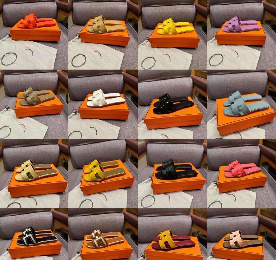 fashion women sandale oran sandals designer slippers platform slidesshoes bottom fur flip ps summer casual beach sandal real leather top quality with box