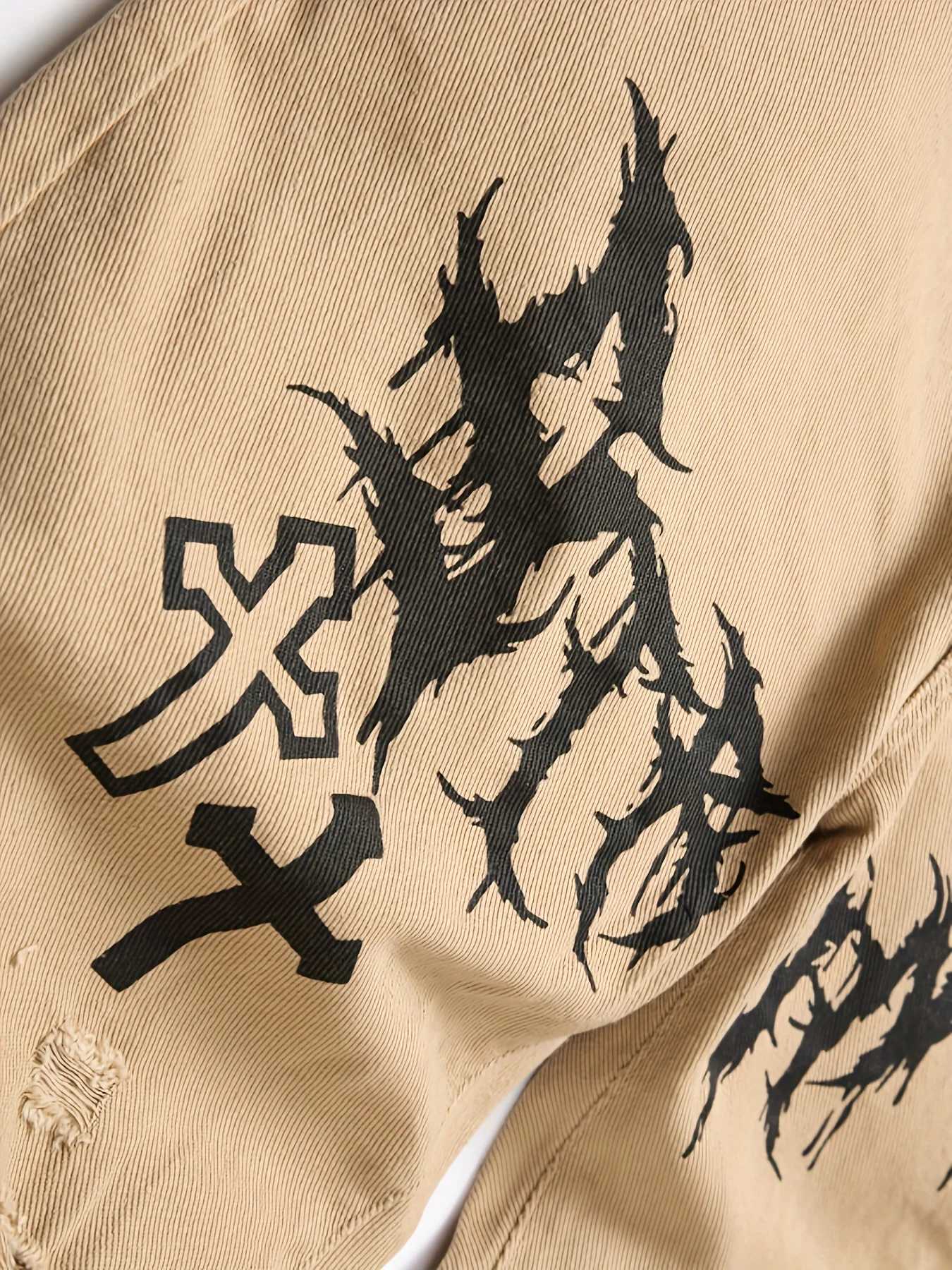 Fashion Mens street paint printed jeans and jeans Y251124