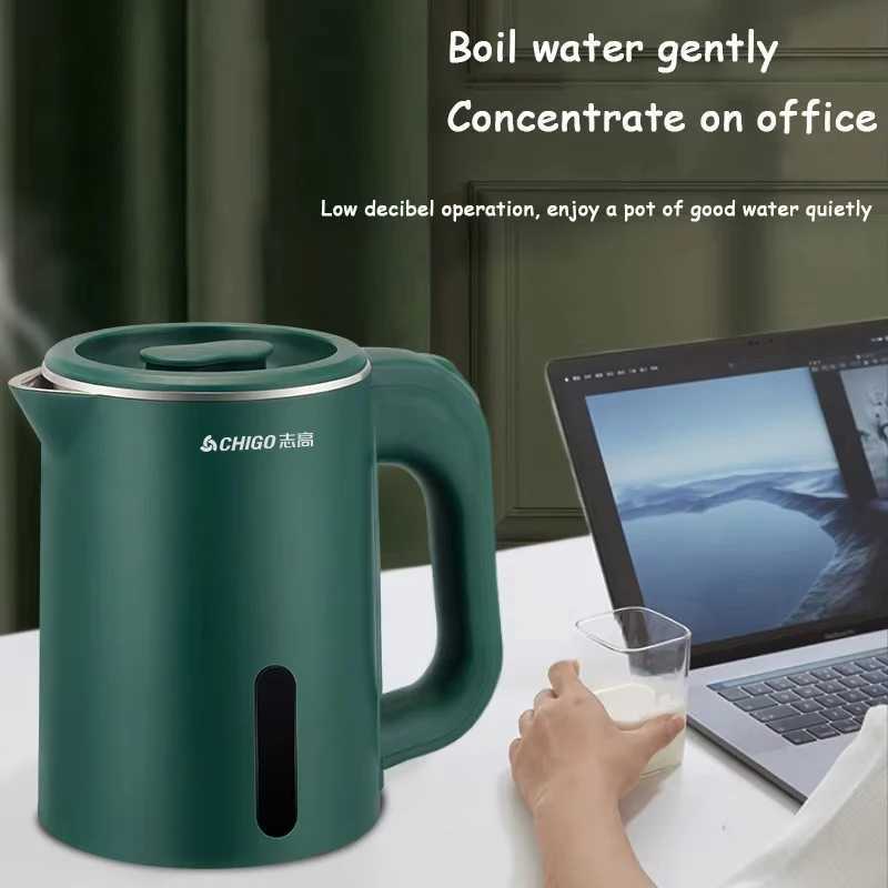 08L Electric Kettle Small Capacity 304 Stainless Steel Liner Teapot Hotel Dormitory Kettle Portable Travel Boil Water Pot 220V C251125