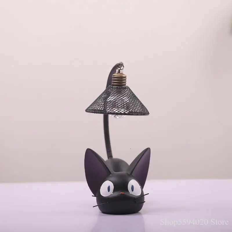 Miniature Cat LED Night Lamp Creative Resin Cat Animal Night Lamp Kitty Table Lamp Childrens Cartoon Room Lamp Decro HomeM251125