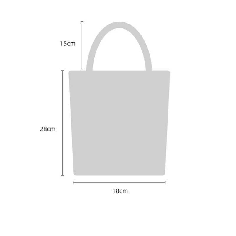 New striped knitted mini handbag womens casual shoulder bag student handbag retro commuting bucket money bag 28x18cm W250421