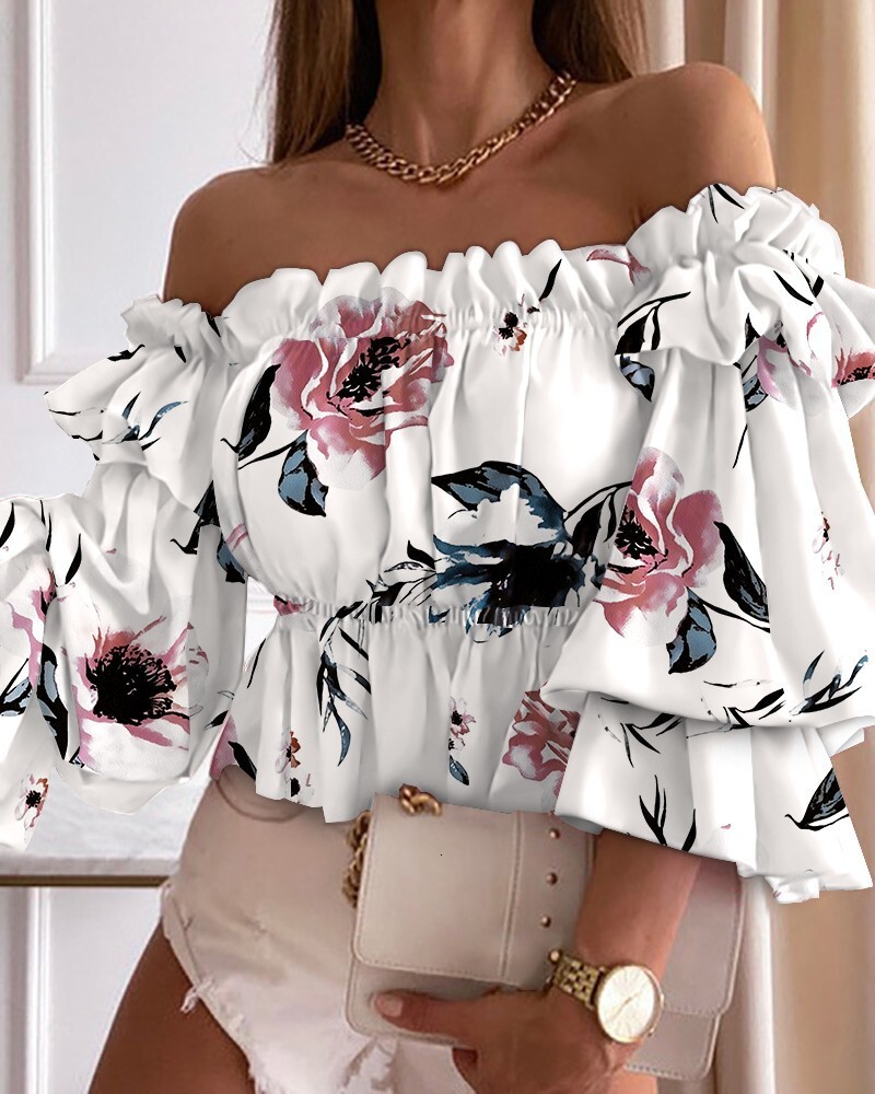 New Fashion One Shoulder Wrinkled Shirt for Womens Fashion Versatile Trend Anti Wrinkle Short Sleeve American Style