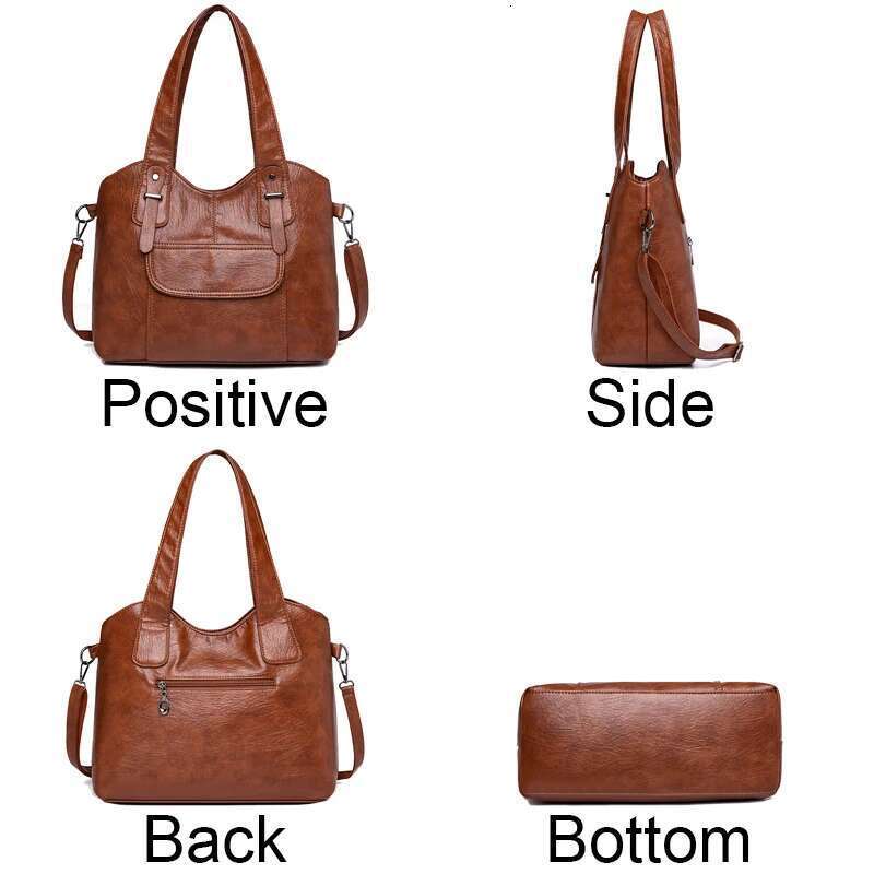 Designer Bag Multiple Pockets Large Capacity Ladies Hand Soft Leather Handbags High Quality Women Bags Designer Shoulder Bag