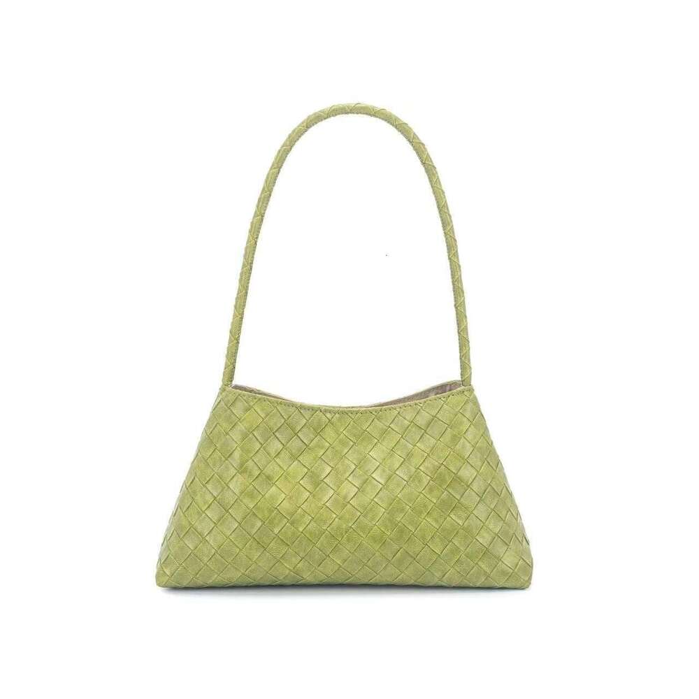 Suede Leather Hand Woven Armpit Hand-held Women's Shoulder Autumn New Simple Style Solid Color 2025 Designer Bag Handbag