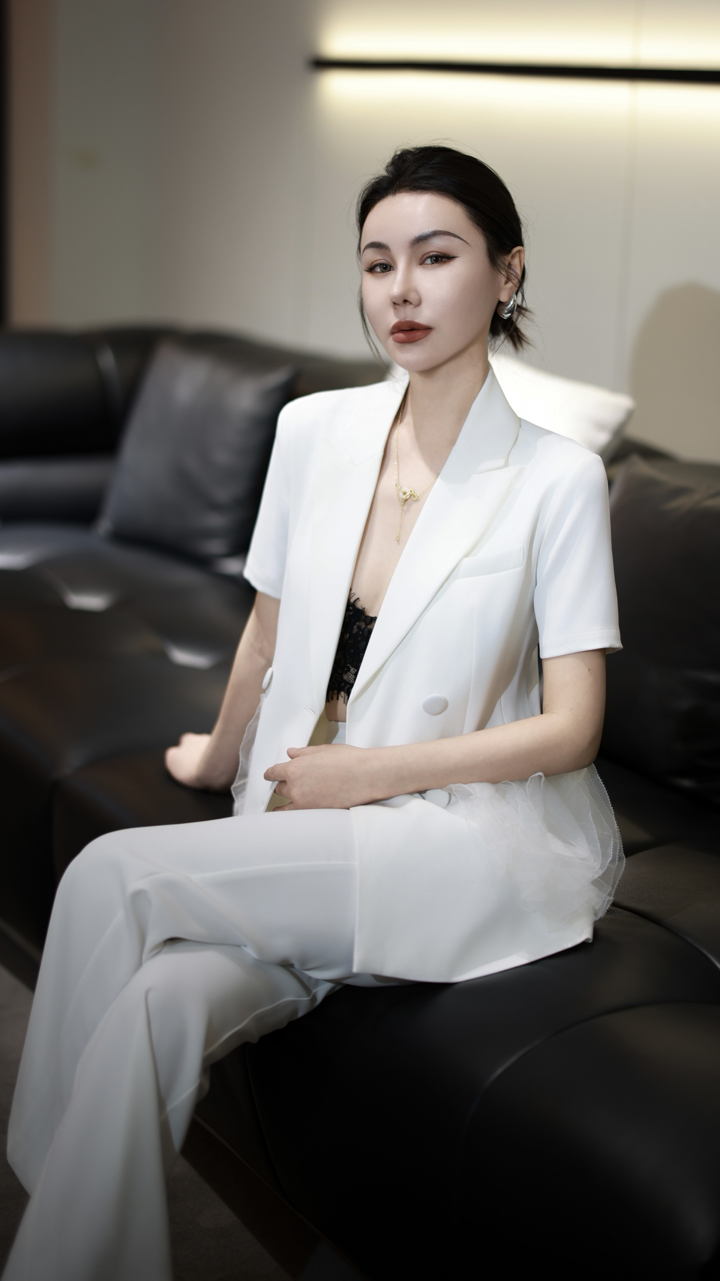 womens blazer womens casual suits business Vogue Paris 2025 Fashion Week Show Customized Fashion Tailored clothing M45