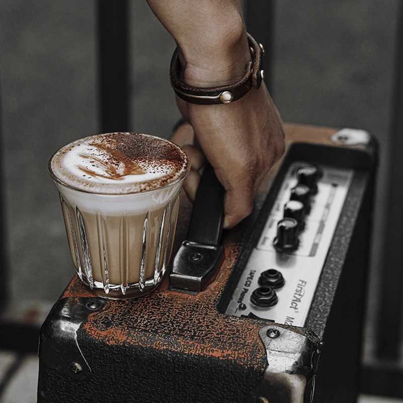 Barista Latte Cups 90ml-200ml Mug Coffee Or Tea Glass Mugs Flat White Espresso Coffee Cup Bring ic Elegance To Table Y251125