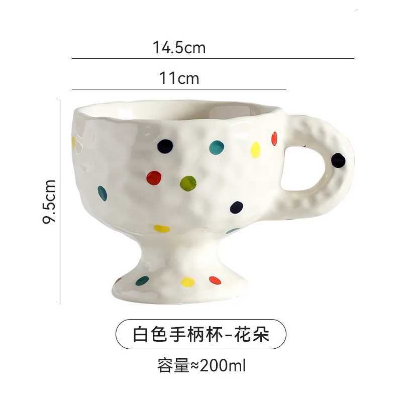 Personzed Creative European Ceramic Mug Hand Drawn Irregular Drinking Cup Tall Coffee Milk Water Cup Couple Gift 2025 New Y251125