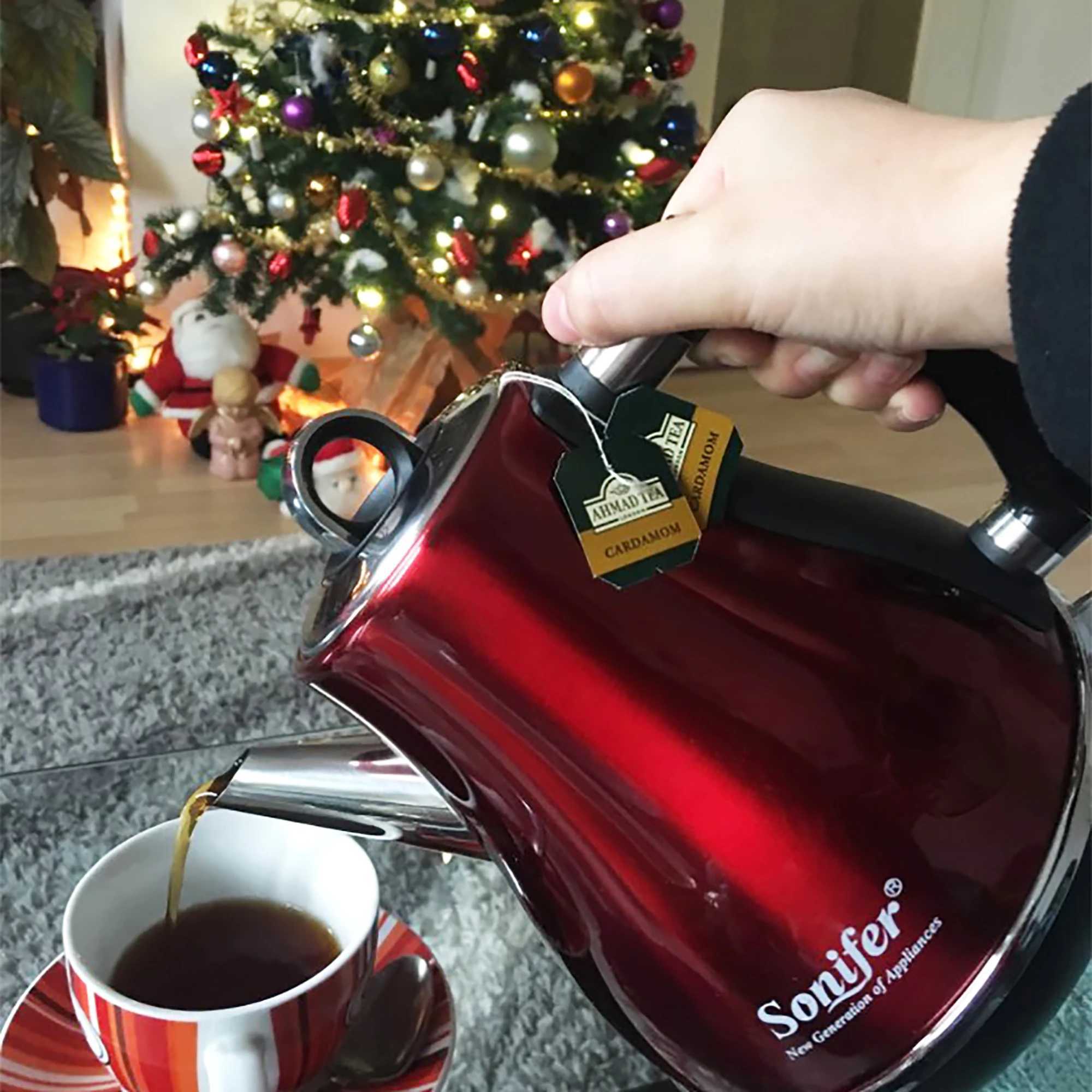 12L Colorful 304 Stainless Steel Electric Kettle 1500W Household 220V Quick Heating Electric Boiling Tea Pot Sonifer C251125