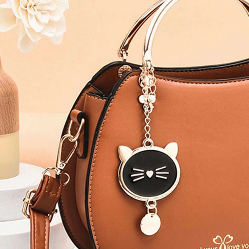 2023 New Popular And Cat Crossbody Korean Fashion Handbag Girls' Solid Shell Women's Shoulder PU Leather Bag