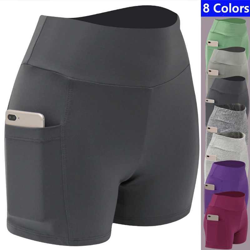 2022 womens yoga shorts running sports pants five pants gym cycling jogging training basic high elasticity and size fitness pantsC250425