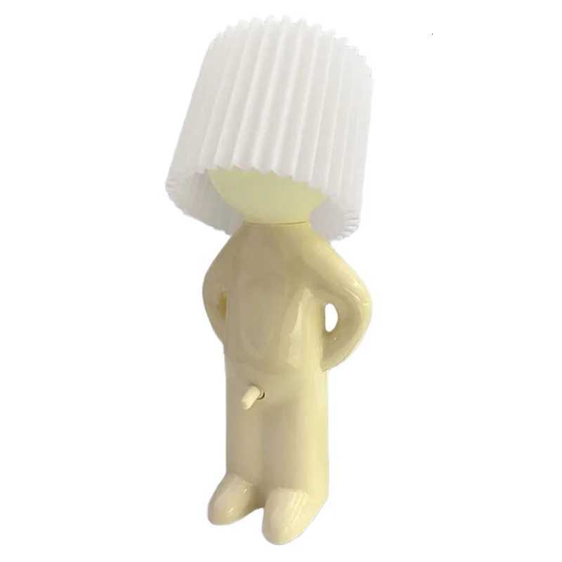 A02M-Book Lights Small Table Night Light Shy Man Lamp For Children Room Bedside Desk Decoration Gift Home Little Boy US PlugM251125