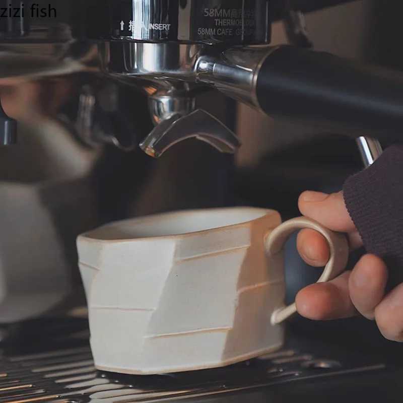 Retro Irregular Ceramic Mug Creative Texture Coffee Mug Office Beverage Cup Juice Cup Milk Cups Water Cups Household Products Y251125