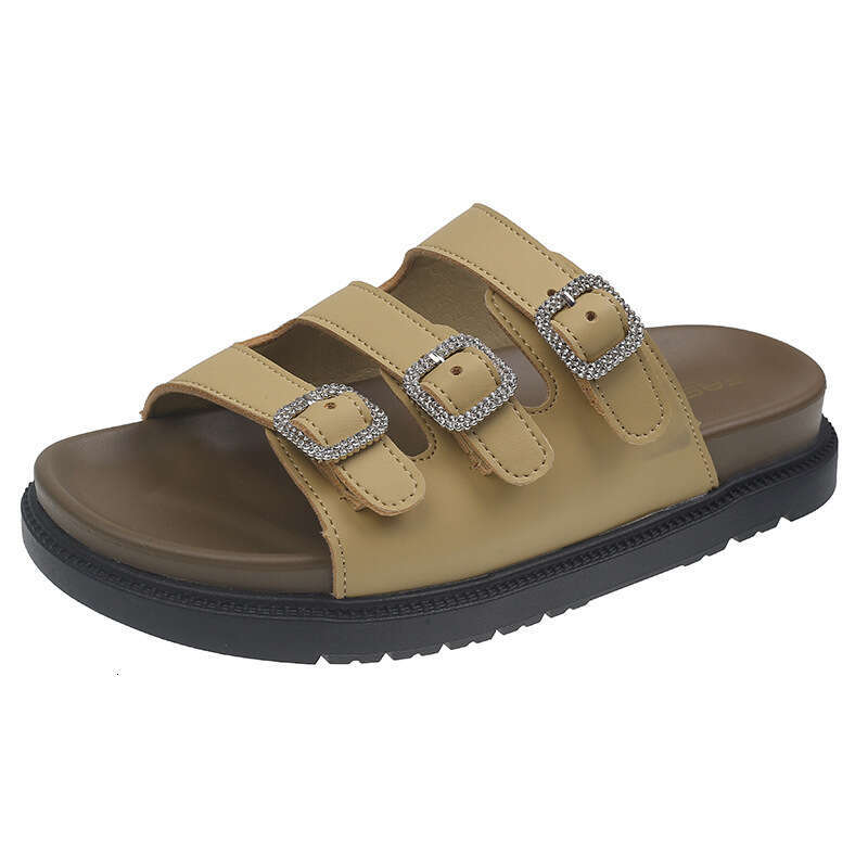 One string cool wear, new style spring and summer 2025, internet famous thick soled Boken outdoor leisure beach slippers for women