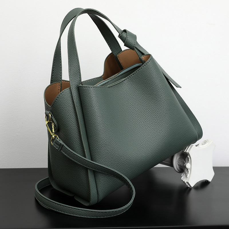 Luxury Soft Leather Women's Handbag - Stylish Tote, Crossbody & Shoulder Bag, Versatile Bucket Purse for Everyday Use (Trendy 2025)