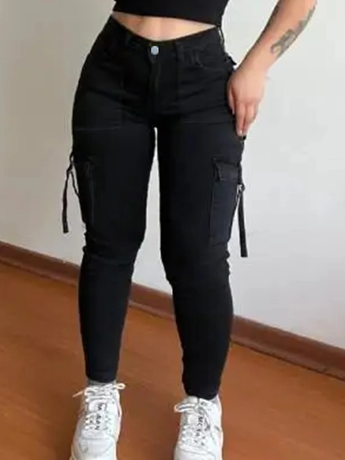 Womens Y2K style slim fit casual denim pants Fashion and set 250420