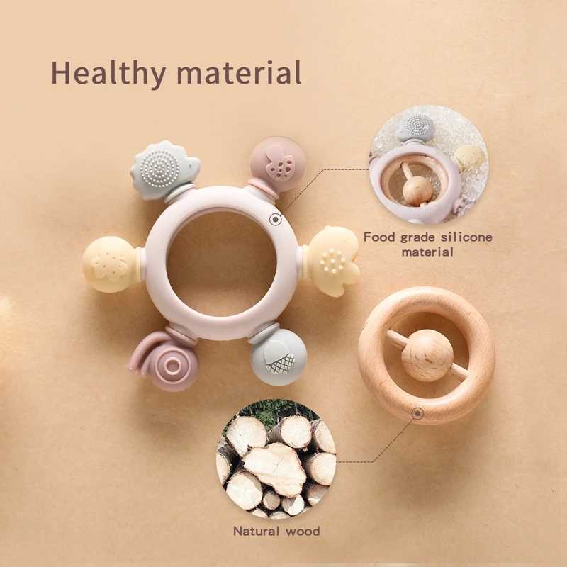10pcs Food Grade Silicone Teether for 1-12 Months Babies Newborn Essential Animals Teether Teething Relief Teeth Toy G251125