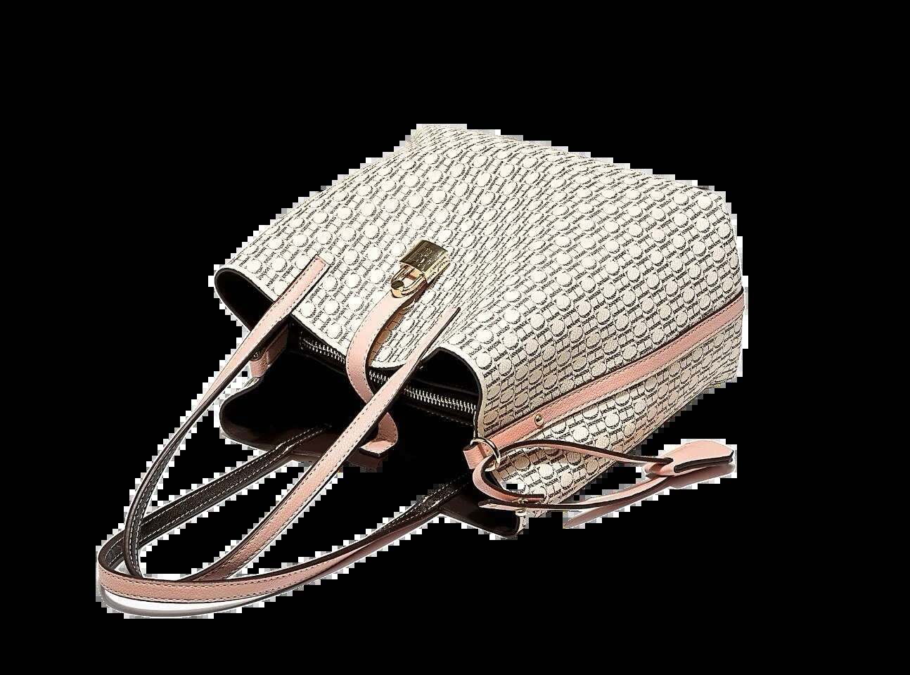 For CH Premium Versatile Leather Crossbody Large Capacity Daily Commuter Tote Bag Letter Print Design Ladies Fashion