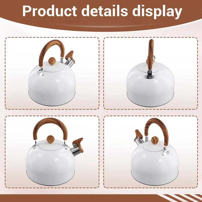 3 L Tea Kettle Stovetop Whistling Stovetop Tea Kettle For Stove TopWith Handle C251125