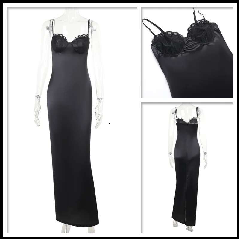 Dongdumaoyi Townlike Slim Bodycon Maxi Long Dress Women Spaghetti Strap Summer Strapless Backless Nightclub Sexy Party Dresses