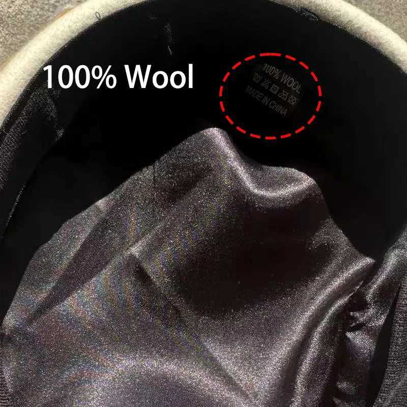 100 Wool Beret Hats for Women Autumn Art Black French Retro Felt Pillbox Hat Plain Cap Fascinator Hat Barette J251125
