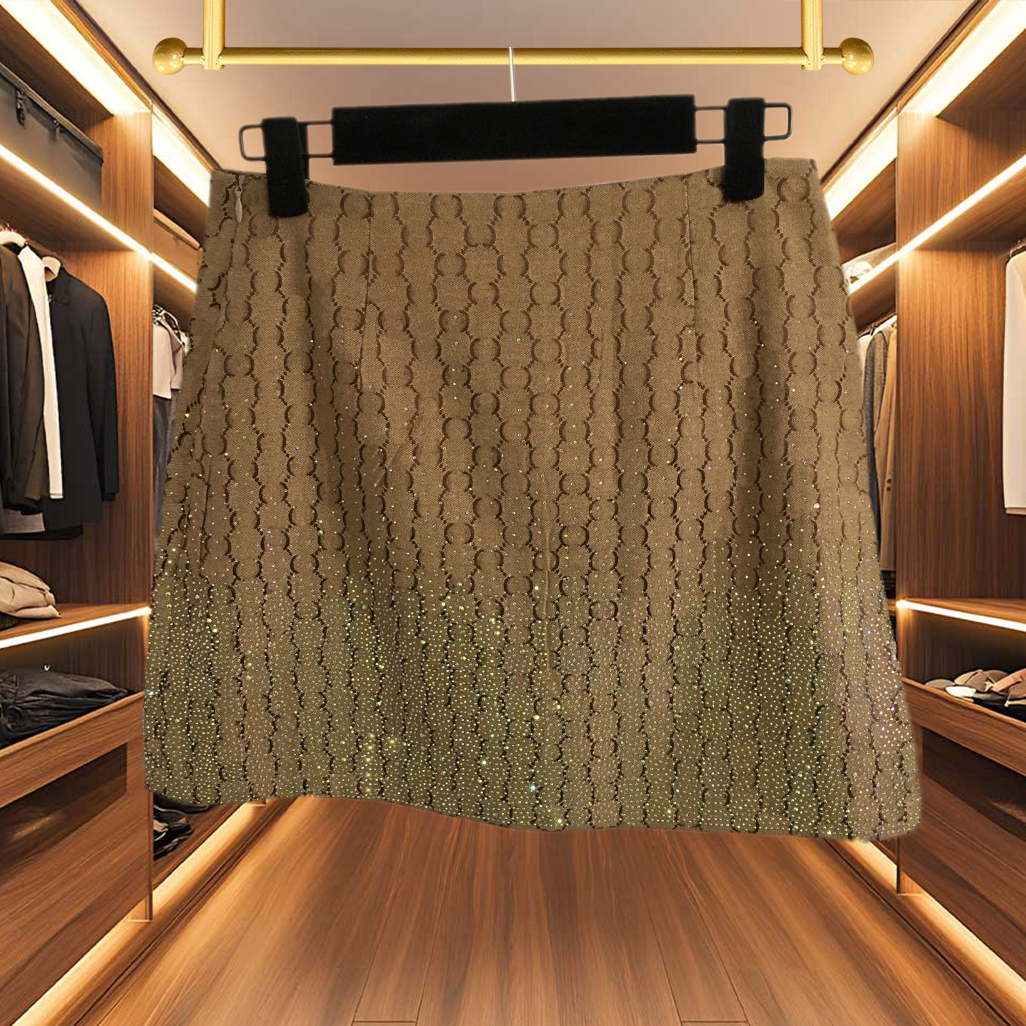 High quality short skirt, classic style, minimalist designer, women's luxury g-jacquard mini skirt, summer basic casual short skirt