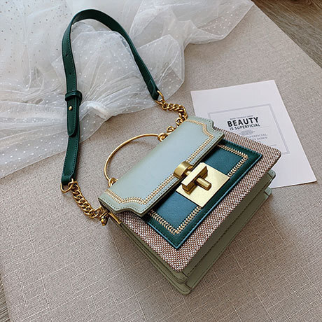 New Free Delivery Designer Shoes By 2025 Women's Handbag 2020 New Korean Version Ins Small Square Fashion Contrasting Chain Crossbody Shoulder Ba